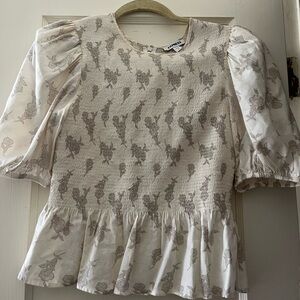 Express Floral Puff Sleeve Blouse